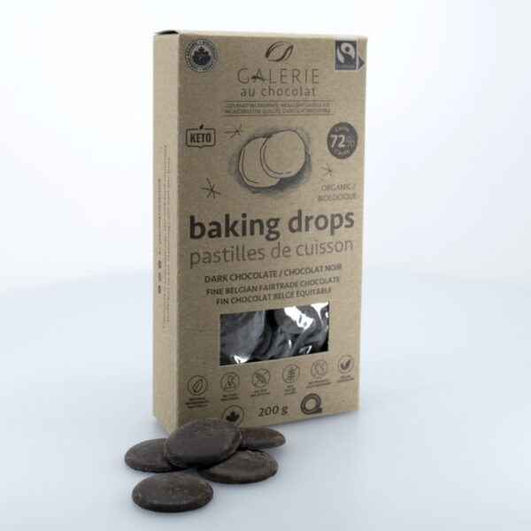 Fairtrade - Pastilles De Cuisson au Chocolat Noir 72%
