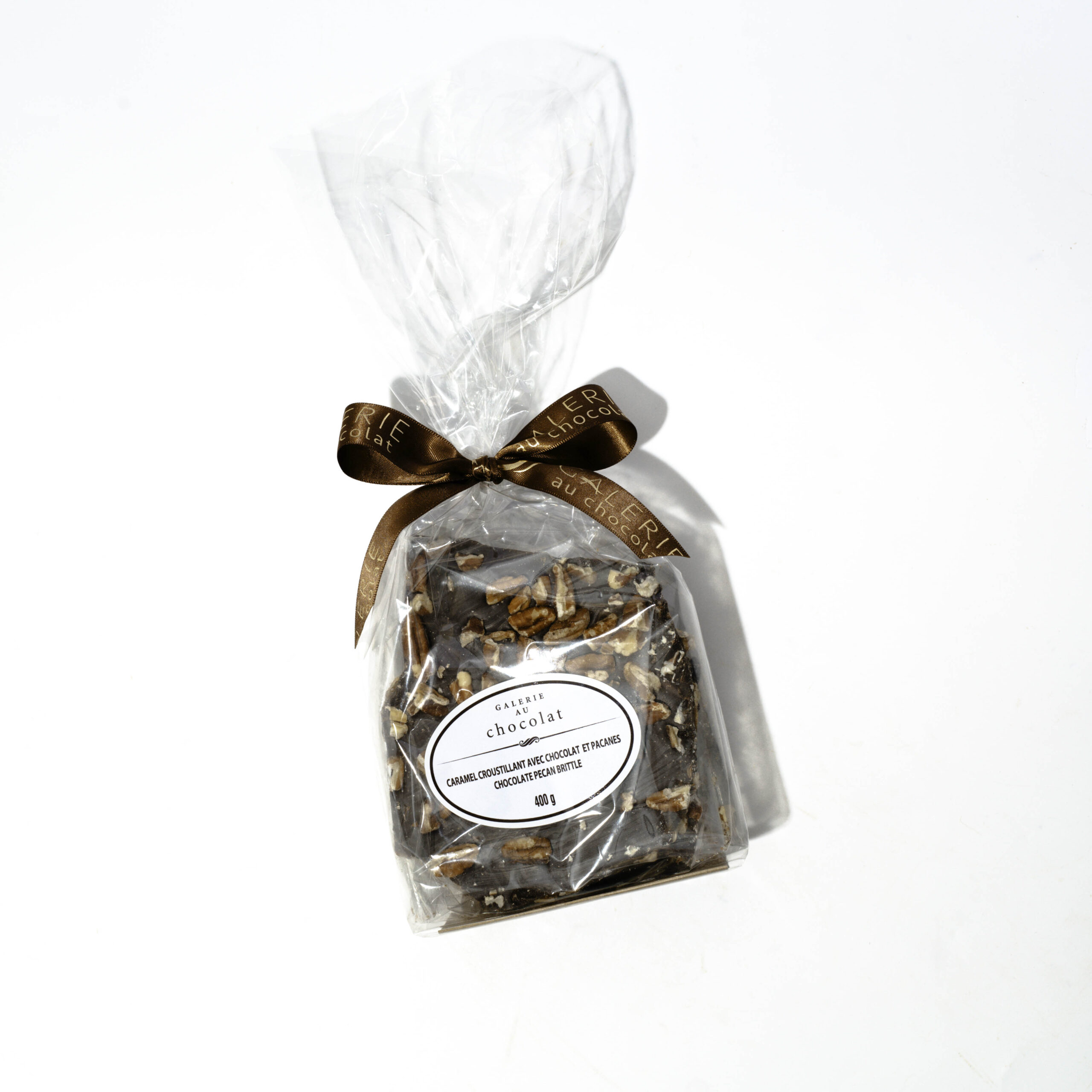 Dark Chocolate Pecan Brittle 400g