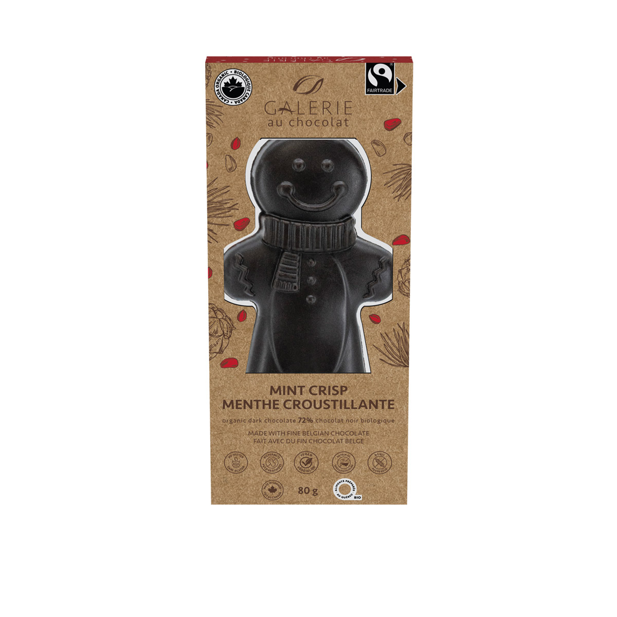 Fairtrade - Chocolat noir (bonhomme de pain d'épices)