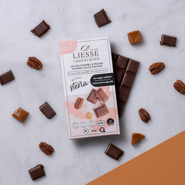 No Sugar Added - Salted Caramel & Pecans 80g